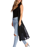 In The Sheer Mesh Vest Duster for 2022 festival outfits, festival dress, outfits for raves, concert outfits, and/or club outfits