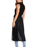 In The Sheer Mesh Vest Duster for 2022 festival outfits, festival dress, outfits for raves, concert outfits, and/or club outfits
