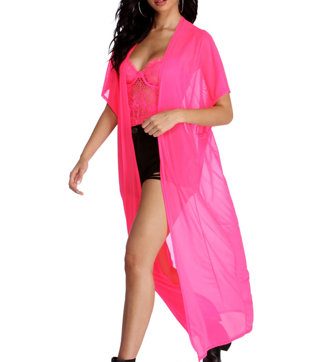 Make It Bright Kimono Duster for 2022 festival outfits, festival dress, outfits for raves, concert outfits, and/or club outfits