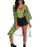 Bright And Fierce Duster for 2022 festival outfits, festival dress, outfits for raves, concert outfits, and/or club outfits