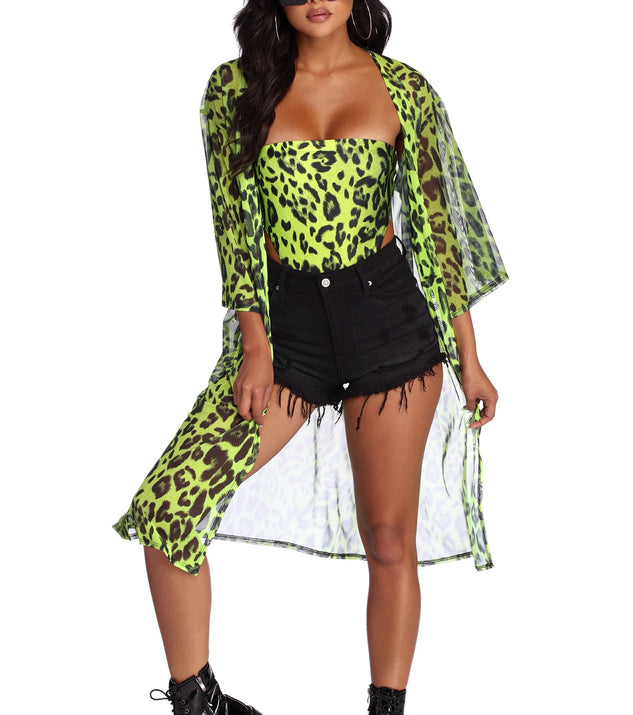 Bright And Fierce Duster for 2022 festival outfits, festival dress, outfits for raves, concert outfits, and/or club outfits