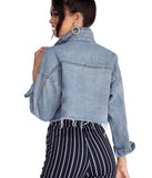 Just A Rumor Cropped Denim Jacket