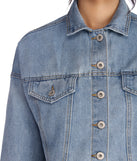 Just A Rumor Cropped Denim Jacket