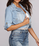 Classic Chic Jean Jacket is a fire pick to create 2023 festival outfits, concert dresses, outfits for raves, or to complete your best party outfits or clubwear!