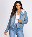 Sherpa Lined Denim Jacket helps create the best summer outfit for a look that slays at any event or occasion!