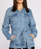 Classic Belted Denim Jacket helps create the best summer outfit for a look that slays at any event or occasion!