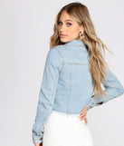 Raw Potential Cropped Denim Jacket is a trendy pick to create 2023 festival outfits, festival dresses, outfits for concerts or raves, and complete your best party outfits!
