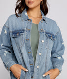 So Chic Long Denim Jacket helps create the best summer outfit for a look that slays at any event or occasion!