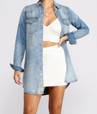 Look at Her Denim Tunic helps create the best summer outfit for a look that slays at any event or occasion!