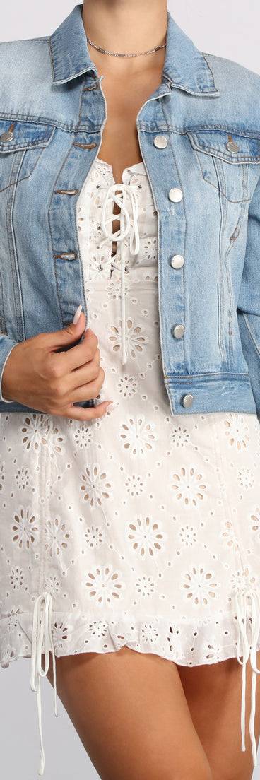 Everyday Basic Denim Jacket helps create the best summer outfit for a look that slays at any event or occasion!