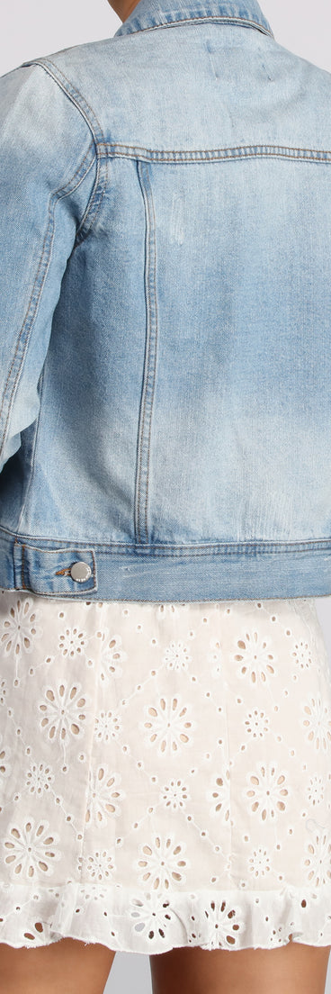 Everyday Basic Denim Jacket helps create the best summer outfit for a look that slays at any event or occasion!