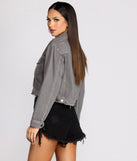 Distressed Crop Denim Jacket is a trendy pick to create 2023 festival outfits, festival dresses, outfits for concerts or raves, and complete your best party outfits!