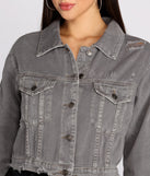 Distressed Crop Denim Jacket is a trendy pick to create 2023 festival outfits, festival dresses, outfits for concerts or raves, and complete your best party outfits!