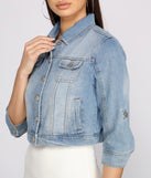 Your Go To Cropped Denim Jacket helps create the best summer outfit for a look that slays at any event or occasion!
