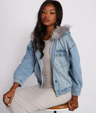 Casual And Cozy Hooded Denim Jacket helps create the best summer outfit for a look that slays at any event or occasion!