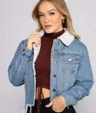 All the Feels Sherpa Lined Denim Jacket helps create the best summer outfit for a look that slays at any event or occasion!