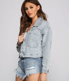 Vintage Glam Oversized Denim Jacket helps create the best summer outfit for a look that slays at any event or occasion!