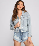 Vintage Glam Oversized Denim Jacket helps create the best summer outfit for a look that slays at any event or occasion!