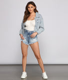 Vintage Glam Oversized Denim Jacket helps create the best summer outfit for a look that slays at any event or occasion!