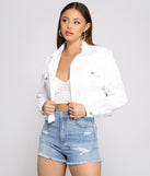 Feeling Good Cropped Denim Jacket helps create the best summer outfit for a look that slays at any event or occasion!