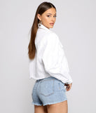 Feeling Good Cropped Denim Jacket helps create the best summer outfit for a look that slays at any event or occasion!