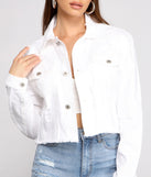 Feeling Good Cropped Denim Jacket helps create the best summer outfit for a look that slays at any event or occasion!