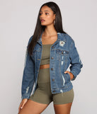 Edgy Everyday Destructed Denim Jacket helps create the best summer outfit for a look that slays at any event or occasion!