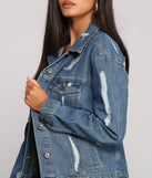 Edgy Everyday Destructed Denim Jacket helps create the best summer outfit for a look that slays at any event or occasion!