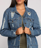 Edgy Everyday Destructed Denim Jacket helps create the best summer outfit for a look that slays at any event or occasion!
