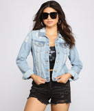 Everyday Chic Basic Denim Jacket is a trendy pick to create 2023 festival outfits, festival dresses, outfits for concerts or raves, and complete your best party outfits!