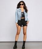 Everyday Chic Basic Denim Jacket is a trendy pick to create 2023 festival outfits, festival dresses, outfits for concerts or raves, and complete your best party outfits!