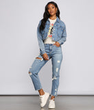 The Next Level Cropped Denim Jacket is a trendy pick to create 2023 festival outfits, festival dresses, outfits for concerts or raves, and complete your best party outfits!
