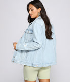 Destructed Diva Oversized Denim Jacket helps create the best summer outfit for a look that slays at any event or occasion!