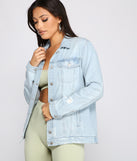 Destructed Diva Oversized Denim Jacket helps create the best summer outfit for a look that slays at any event or occasion!