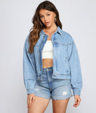 Casual Trendsetter Oversized Denim Jacket helps create the best summer outfit for a look that slays at any event or occasion!
