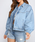 Casual Trendsetter Oversized Denim Jacket helps create the best summer outfit for a look that slays at any event or occasion!