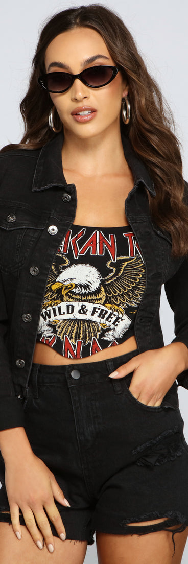 On That Basic Level Denim Jacket is a trendy pick to create 2023 festival outfits, festival dresses, outfits for concerts or raves, and complete your best party outfits!