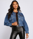 Casual Vibes Cropped Denim Jacket helps create the best summer outfit for a look that slays at any event or occasion!