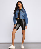 Casual Vibes Cropped Denim Jacket for 2023 festival outfits, festival dress, outfits for raves, concert outfits, and/or club outfits
