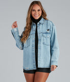 Total Mood Distressed Denim Jacket is a trendy pick to create 2023 festival outfits, festival dresses, outfits for concerts or raves, and complete your best party outfits!