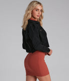 Stylish And Edgy Cropped Denim Jacket helps create the best summer outfit for a look that slays at any event or occasion!