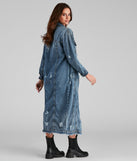 Fray Days Long Denim Jacket helps create the best summer outfit for a look that slays at any event or occasion!
