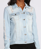 Edgy Distressed Denim Jacket is a trendy pick to create 2023 festival outfits, festival dresses, outfits for concerts or raves, and complete your best party outfits!