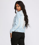 Edgy Distressed Denim Jacket is a trendy pick to create 2023 festival outfits, festival dresses, outfits for concerts or raves, and complete your best party outfits!