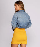 Cropped Denim Dreams Jacket helps create the best summer outfit for a look that slays at any event or occasion!