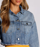 Cropped Denim Dreams Jacket helps create the best summer outfit for a look that slays at any event or occasion!
