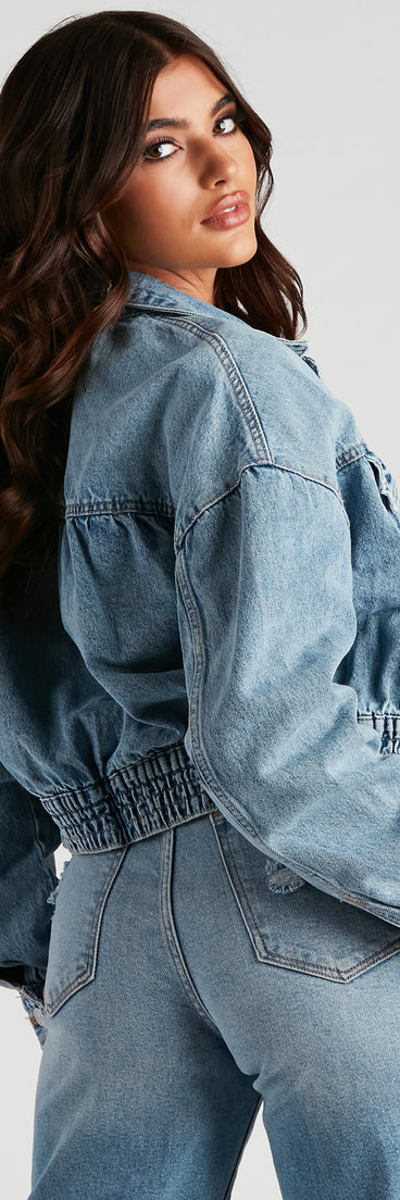 90s Chick Boyfriend Denim Jacket helps create the best summer outfit for a look that slays at any event or occasion!