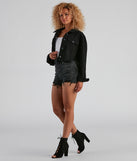 Girl With Edge Crop Denim Jacket helps create the best summer outfit for a look that slays at any event or occasion!