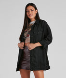So Edgy Oversized Denim Jacket is a trendy pick to create 2023 festival outfits, festival dresses, outfits for concerts or raves, and complete your best party outfits!