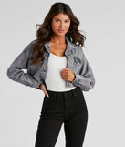 Day Trippin' Acid Wash Denim Jacket helps create the best summer outfit for a look that slays at any event or occasion!